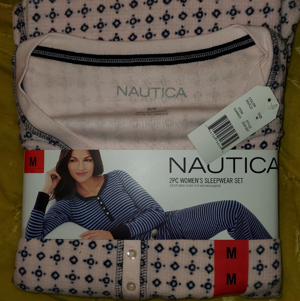 Womens Nautica Pajama Set Size Medium